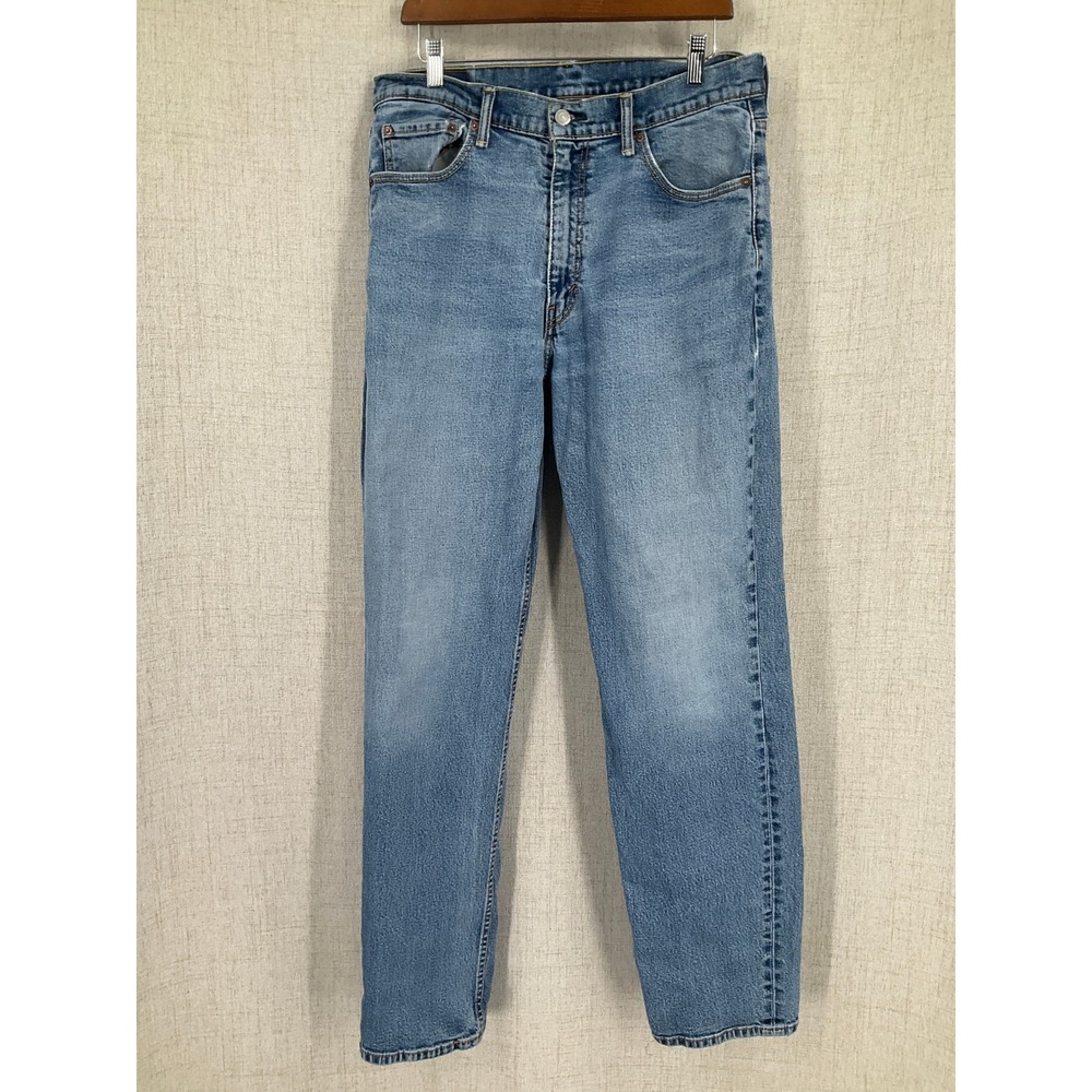 Levi's 550 Relaxed‎ Fit Jeans Mens 34x32 Blue Cotton Tapered Medium Wash Denim
